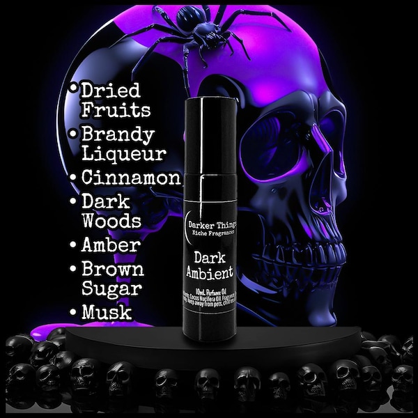 DARK AMBIENT - Gothic Perfume Oil, Witchy Fragrance, Niche Perfume Roll-On