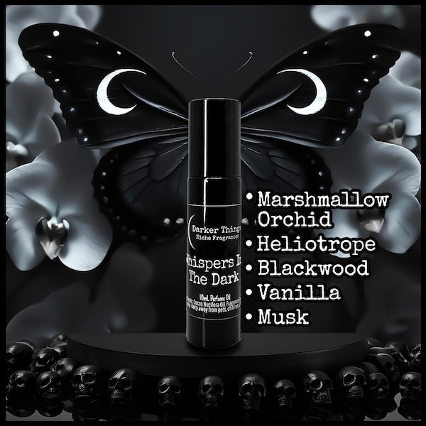 Whispers In The Dark - Gothic Perfume Oil, Witchy Fragrance, Niche Perfume Roll-On