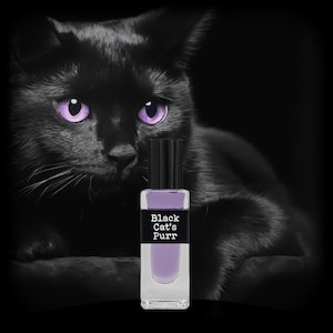 BLACK CAT&#39;S PURR, Gothic Fragrance, Perfume Oil, Witchy Scents