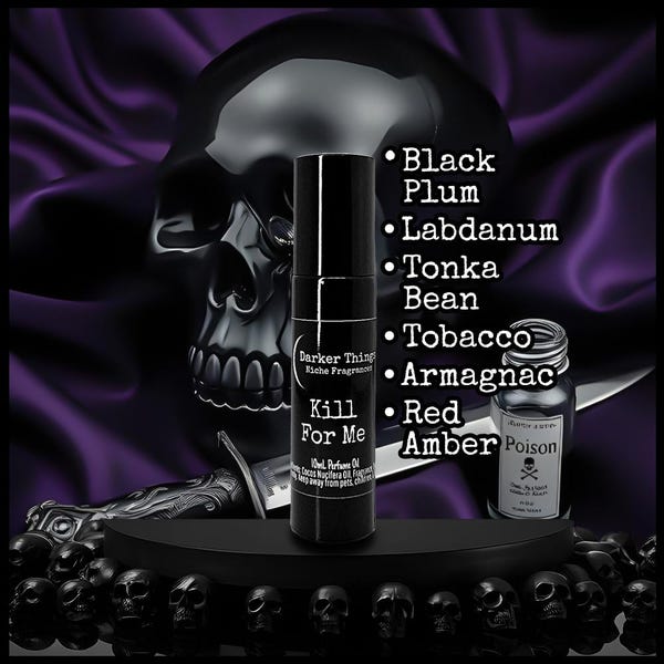 KILL FOR ME - Gothic Perfume Oil, Witchy Fragrance, Niche Perfume Roll-On