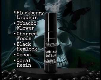 NOCTURNE HOLLOW - Gothic Perfume Oil, Witchy Fragrance, Niche Perfume Roll-On