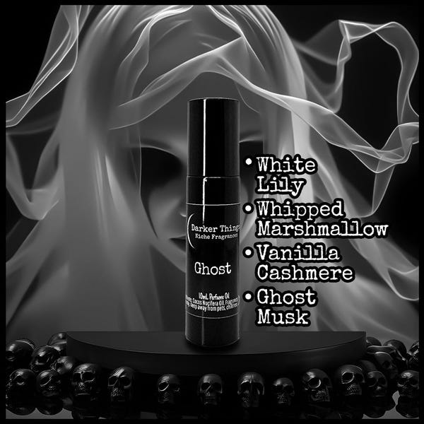 GHOST - Gothic Perfume Oil, Witchy Fragrance, Niche Perfume Roll-On