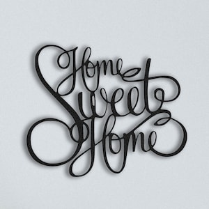 Home Sweet Home Metal Wall Art, Kitchen Decor Signs, Personalized gift, Metal Wall Sign, For Kitchen Decor, Christmas Gift,,Gift for Her