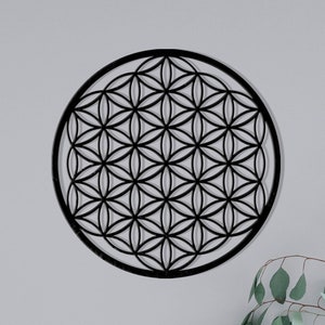 Flower Of Life Metal Wall Art, Flower of Life, Metal wall decor, Balcony Wall Art, Flower of Life Decor, valentines Gift, Gift For Her,