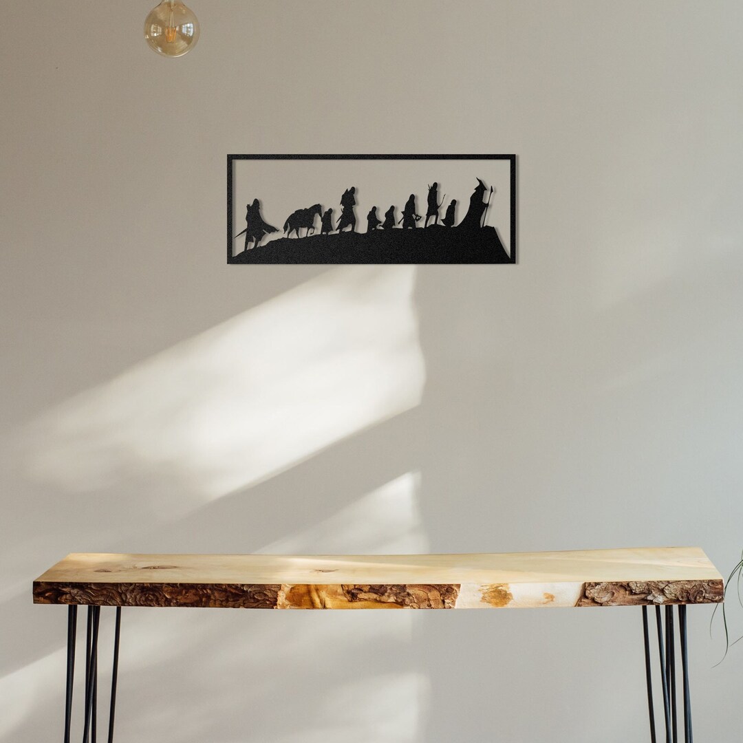 Lord of the Rings Metal Wall Design, the Fellowship of the Ring Metal