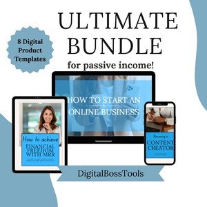 8 Digital Products To Resell for Passive Income, plr mrr Digital Products, Master Resell Rights, plr bundle, ultimate plr bundle