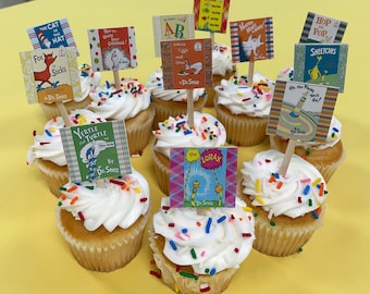 Dr. Seuss Cupcake Toppers