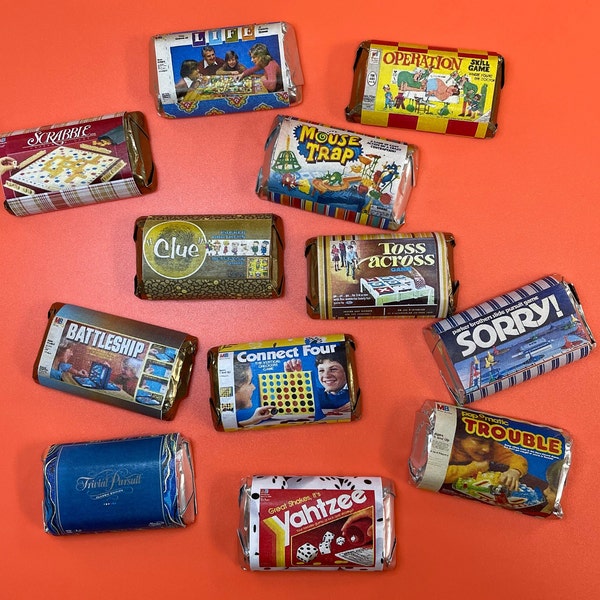 Vintage Board Games Hershey Miniature Wrappers