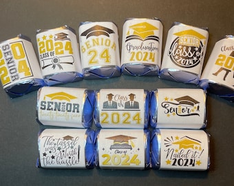 Personalized Graduation Photo Hershey Nugget Party Favor Stickers Photo ...
