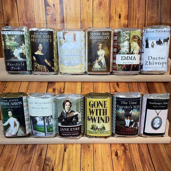 Hershey Miniatures Wrappers Jane Austen/Romance Novels