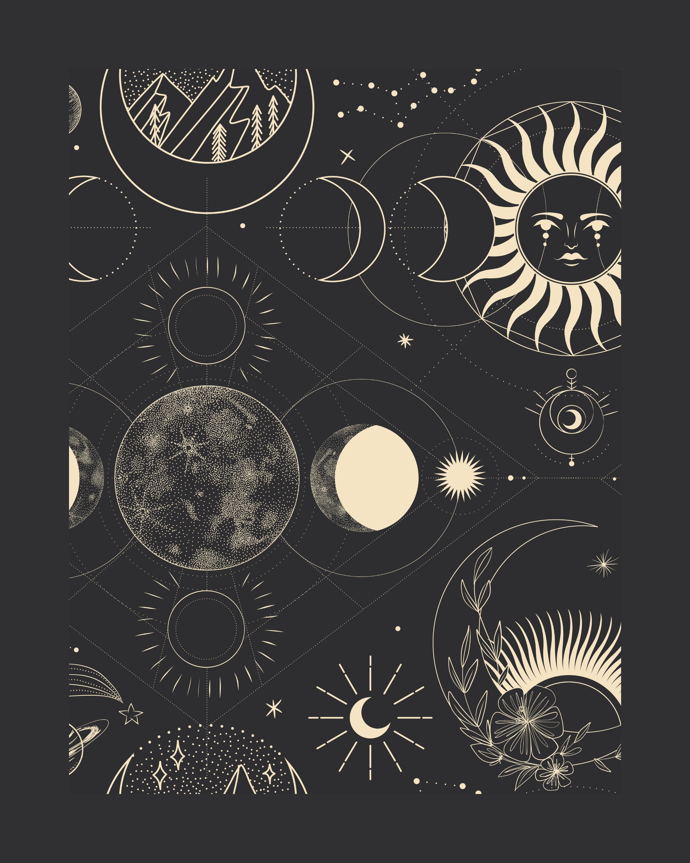 Sacred Geometry Printable Wall Art Collection Download, Eclectic, Boho ...