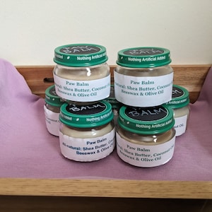 Paw Balm, Organic All-Natural, Dogs, Cats