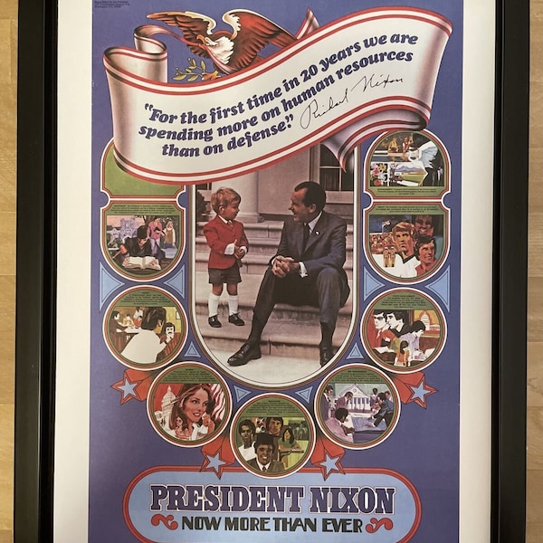 Richard Nixon Campaign Poster - Etsy