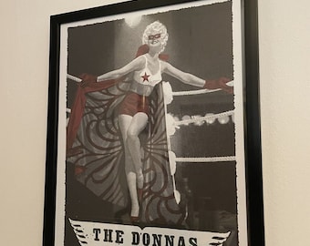 THE DONNAS, Framed Poster, San Francisco, 2007