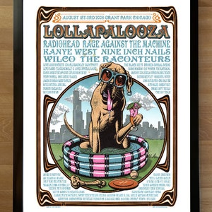 Lollapalooza Poster - Etsy Lollapalooza Poster - Etsy