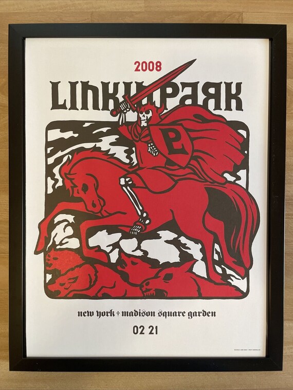 LINKIN PARK、額入りポスター、ニューヨーク、2008年 - Etsy 日本