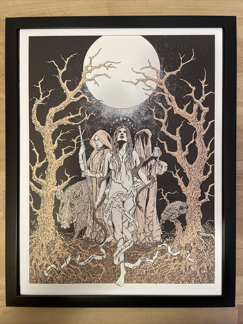 WOLVES in the THRONE ROOM, Framed Poster, Minehead, England, 2010 image 1