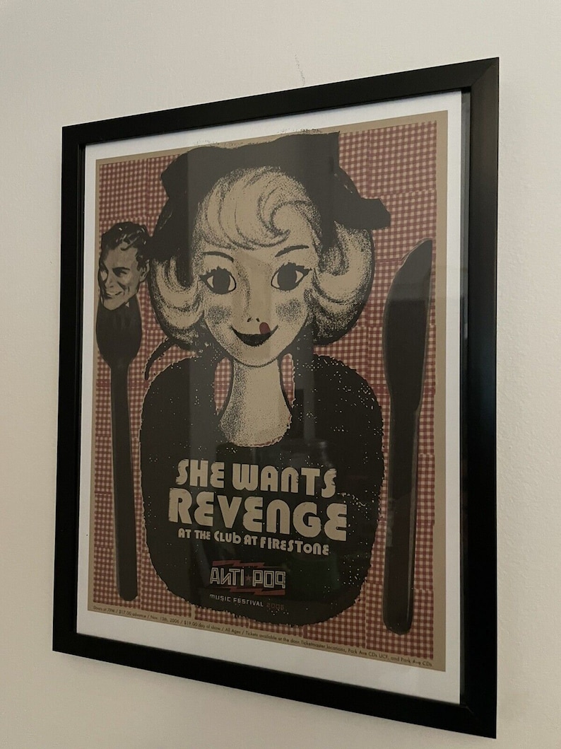 ELLA QUIERE VENGANZA, Póster enmarcado, Orlando, 2006 imagen 1