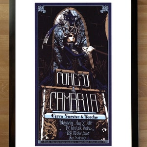 COHEED AND CAMBRIA, plakat w ramie, San Francisco, 2010