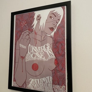 CONVERGE, plakat w ramie, Los Angeles, Kalifornia, 2004