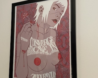 Framed converge poster - los angeles, california, 2004