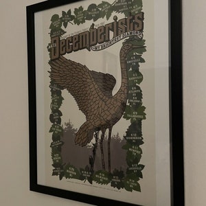 Framed the decemberists poster - us tour, 2007