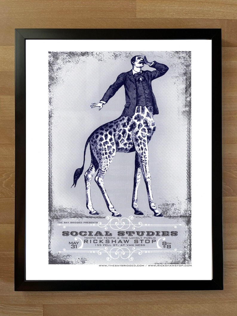 SOCIAL STUDIES, Framed Poster, San Francisco, 2007 image 1