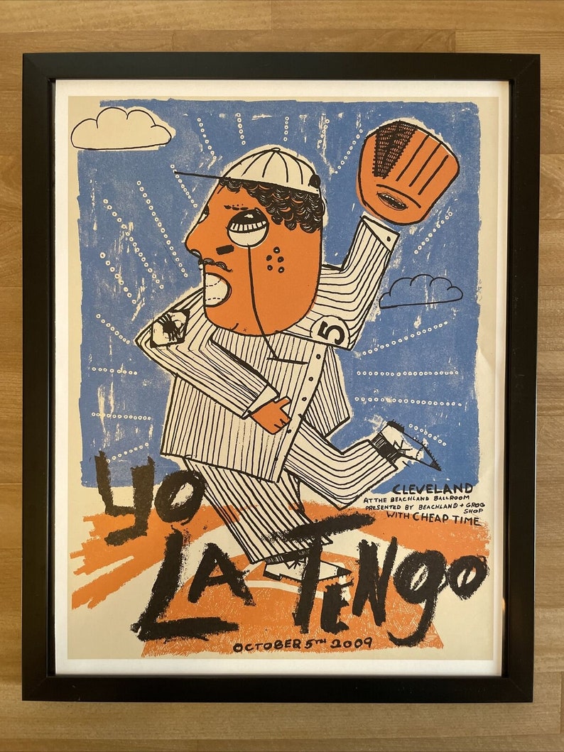 YO LA TENGO, Gerahmtes Poster, Cleveland, 2009 Bild 1