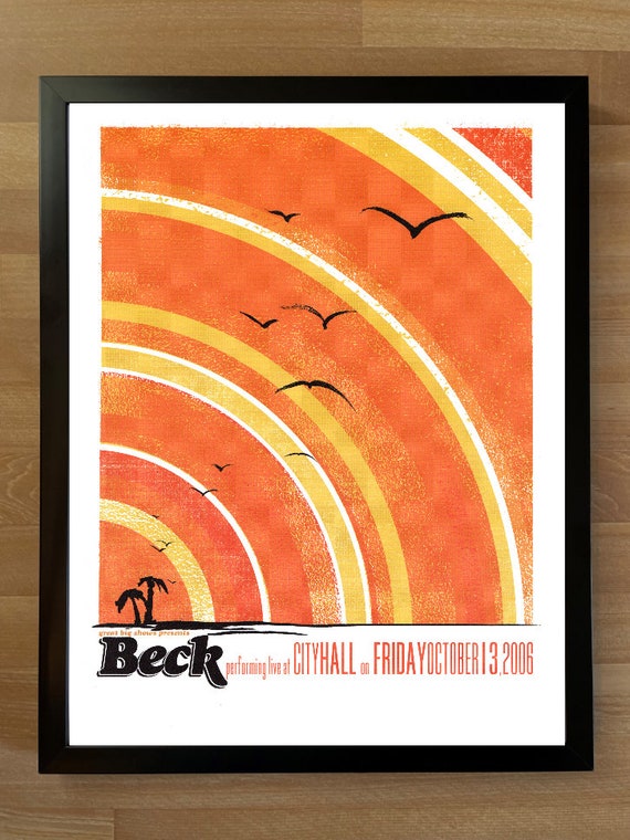 original JEFF BECK Japan PROMO ONLY 72 x 51 cm TOUR POSTER
