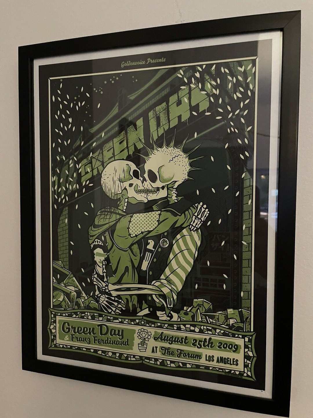 GREEN DAY, Framed Poster, Los Angeles, California, 2009 - Etsy