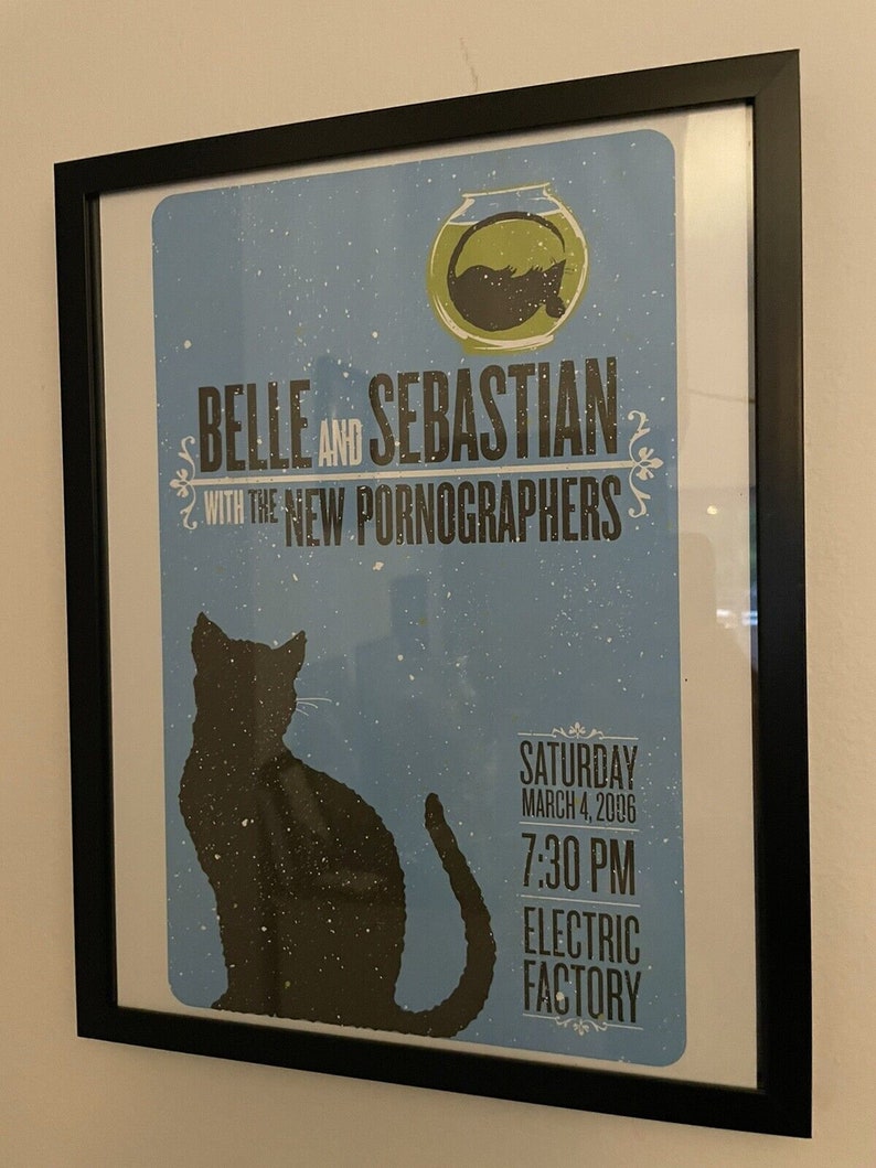 BELLE AND SEBASTIAN and the Porographers, gerahmtes Poster,Philadelphia, 2006 Bild 1