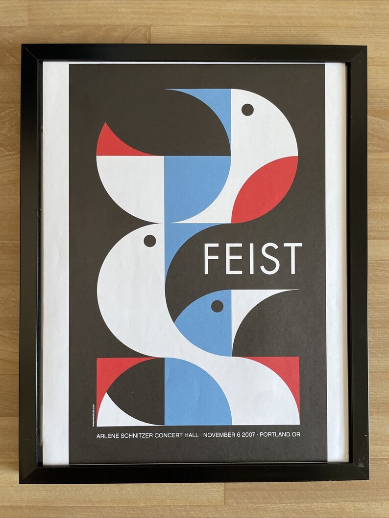 FEIST, Framed Poster, Alerne Schnitzer Concert Hall, Portland, 2007 image 1