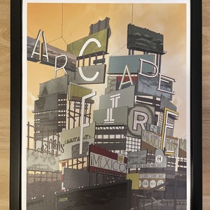 ARCADE FIRE Framed Poster, Mexico Tour, 2010