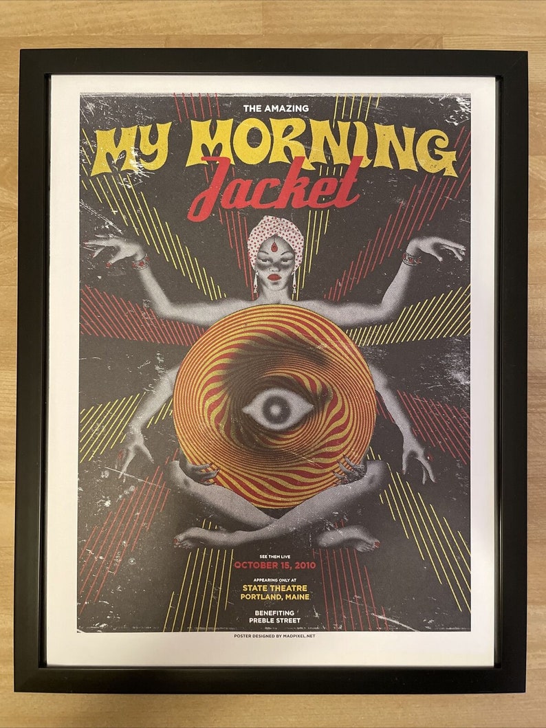 MY MORNING JACKET, Framed Poster, Portland, 2010 image 1