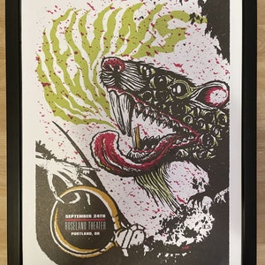 MELVINS, Framed Poster, Portland, 2010