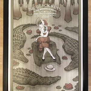 THE BLACK KEY, ingelijste poster, Washington, 2010
