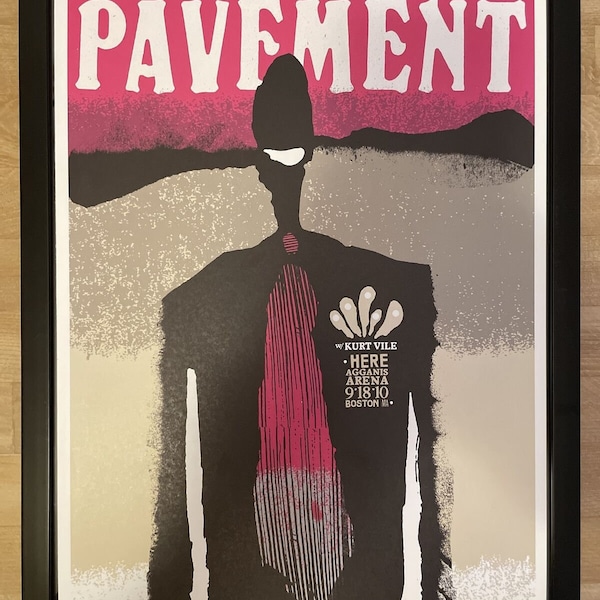 PAVEMENT, Framed Poster, Agganis Arena, Boston, 2010