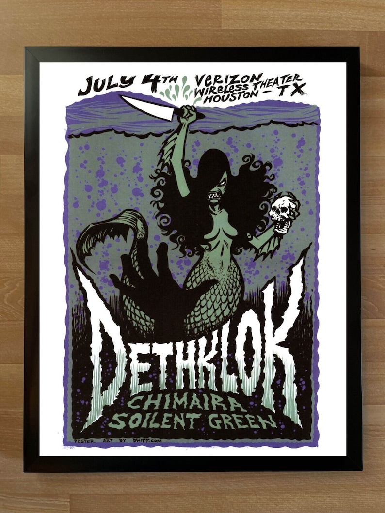 DETHKLOK, Framed poster, Houston, 2008 image 1