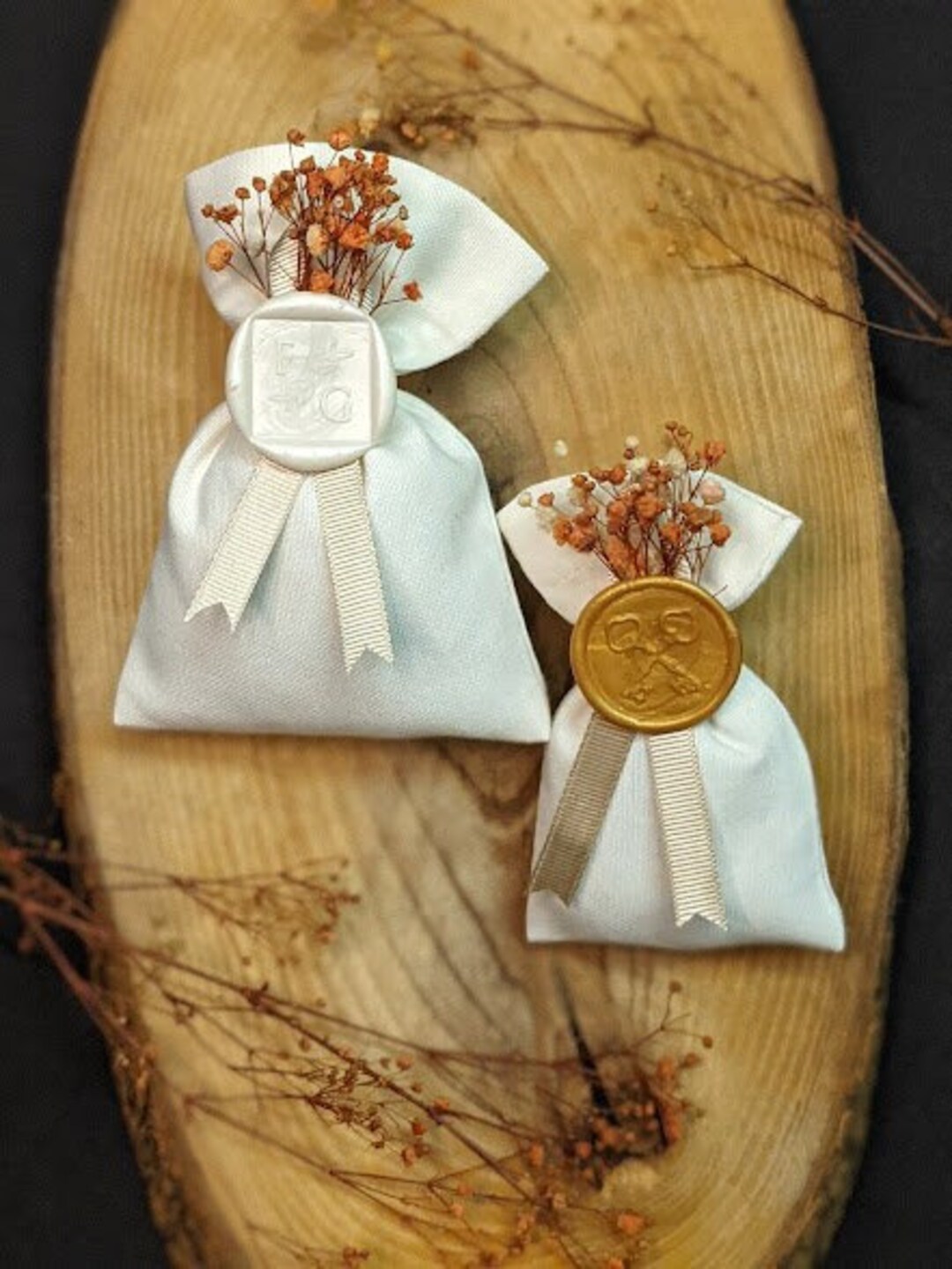 Personalized Lavender Sachets for Wedding Favors, Lavender Bag Set