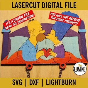 File digitale - Simpson Portachiavi da muro: Homer e Marge