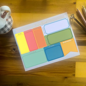 Productivity Booster Kanban Board for projects, work, task management - downloadable template! organization planner, task planner