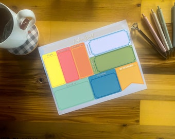 Productivity Booster Kanban Board for projects, work, task management - downloadable template! organization planner, task planner