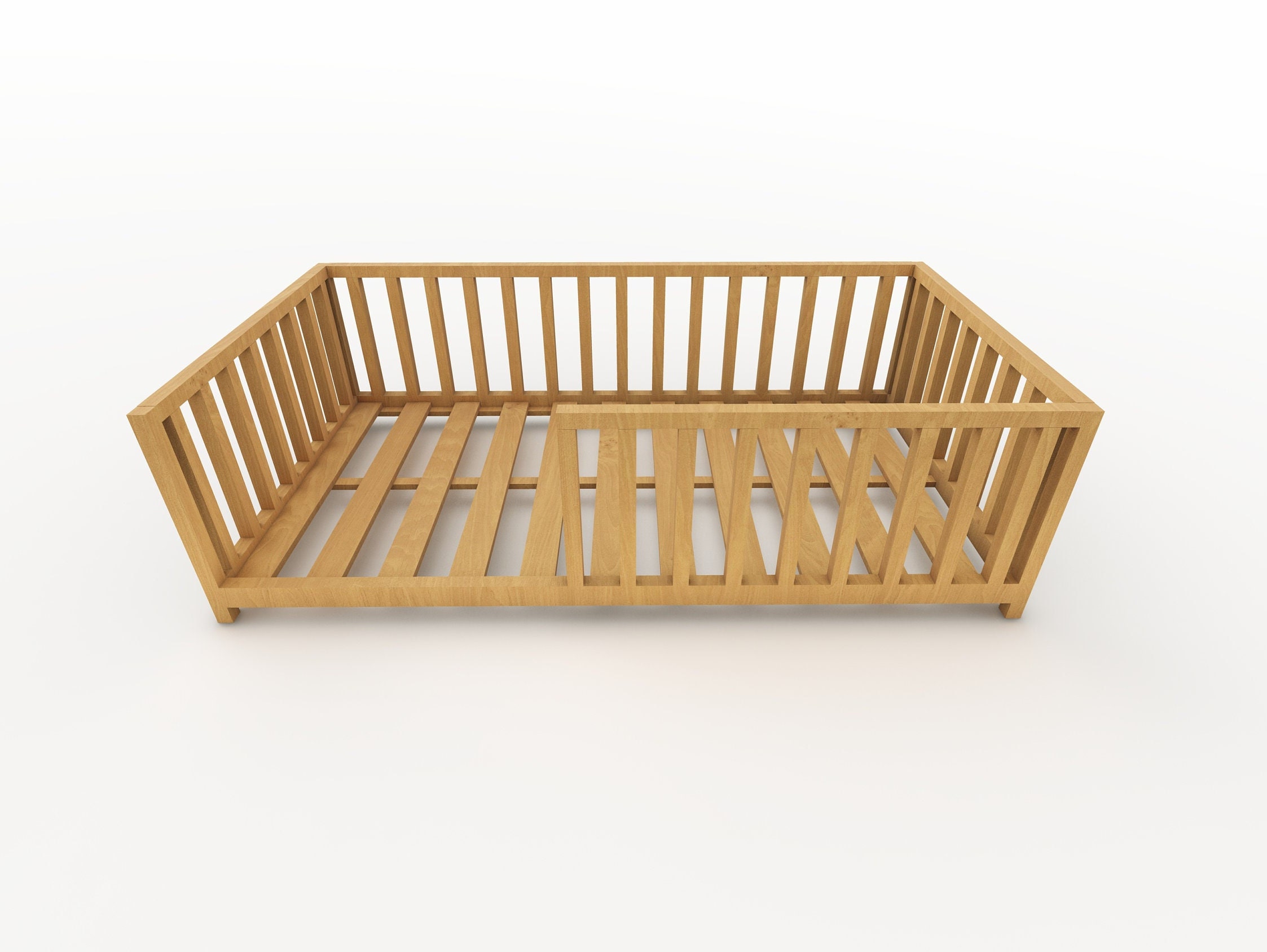 Montessori Bed Plan, Montessori Twin Bed Plans, DIY Twin Size Wooden