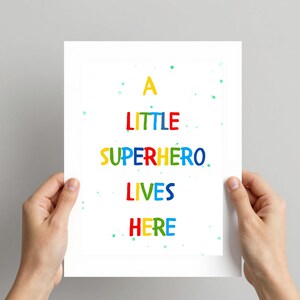 Girl Superhero Prints – Kids Room Decor, Set of 6 (Digital Download) image 4