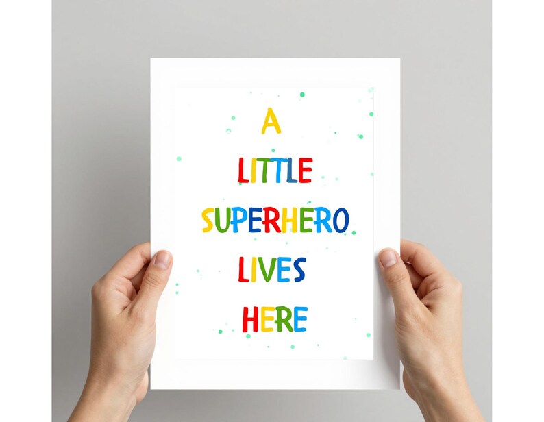 Girl Superhero Prints – Kids Room Decor, Set of 6 (Digital Download) image 4