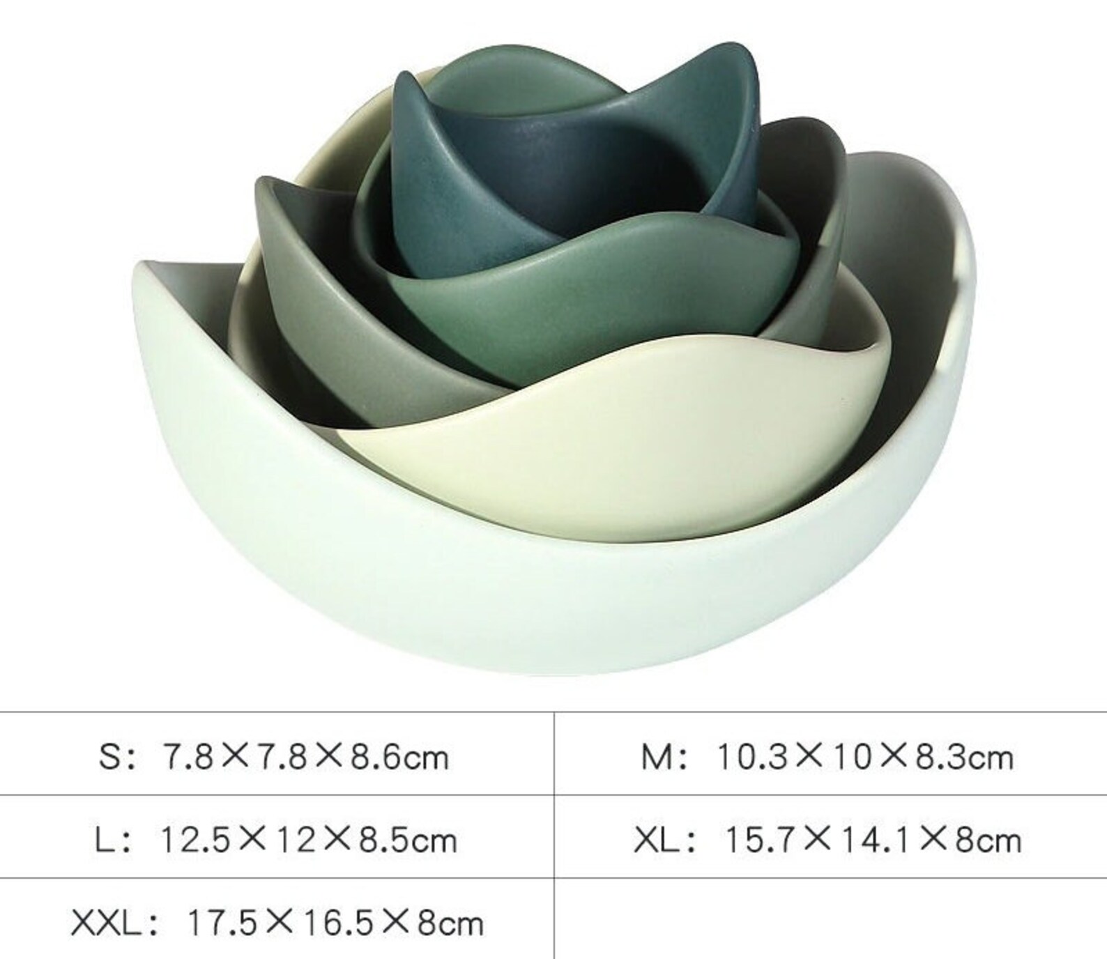 Ceramic Lotus Bowl Set Etsy UK
