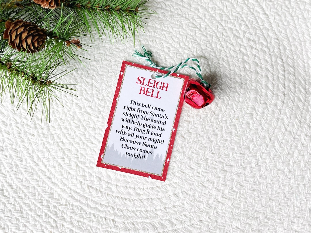 Santas Sleigh Bell Christmas Eve Jingle Bells Christmas Etsy