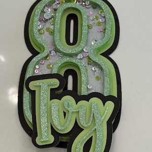 3D Shaker Cake Topper