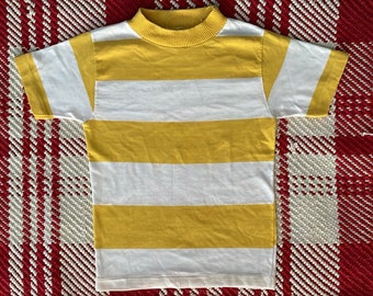 Vintage Rockabilly 1960's striped cotton tee