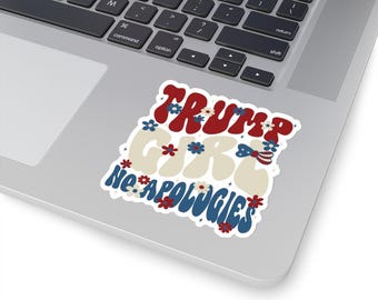 Trump 45 47 Sticker Political Sticker President Trump Girl MAGA Patriotic 2024 Vinyl Sticker Waterbottle Laptop Sticker Republican Retro